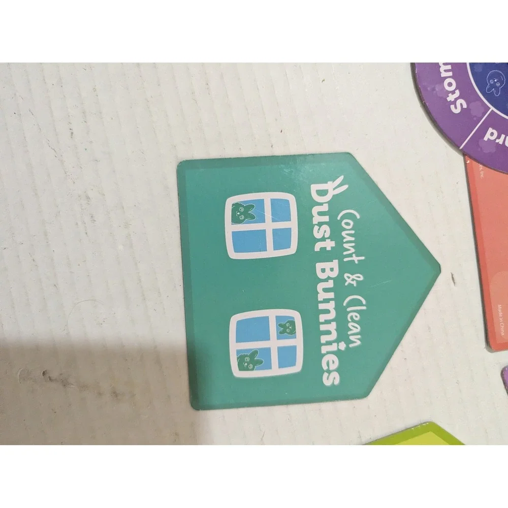 Learning Resources Count Clean Dust Bunnies & Kuovei Card Machine Flashcard Set